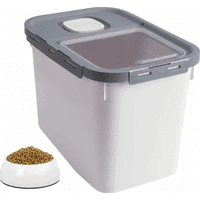 Genérico - Contenedor Alimento Mascotas Hermético Color Gris