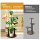thumbnail image 4 of Soporte para plantas GEEBOBO de 3 niveles, metal y madera, para interiores, marrón, 4 of 7
