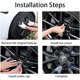 thumbnail image 4 of Tapón de cubo XINFOOB para Tesla Model 3, Y, S y X, plateado mate, juego de 4 piezas, 4 of 6