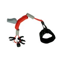 Magideal - Motor Fueraborda Start Stop Kill Safety Lanyard Accesorios Universales Portátiles Llave De Interruptor De Seguridad Flotante Con 4 Teclas Con Silbato