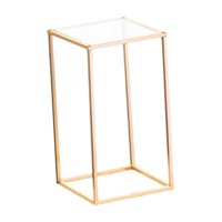 Magideal - Soporte De Flores Para Bodas, Soporte De Centro De Mesa Geométrico Con Forma De Florero, Estante De Exhibición De Flores Para Centros De Mesa De Boda 40Cmx21Cmx21Cm