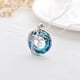 thumbnail image 2 of Collar HESHPAWS Tree of Life con Inicial A-Z Azul, 2 of 3