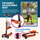 thumbnail image 5 of Patín Scooter Plegable SKIDEE con Asiento Removible para 3 a 5 Años, 5 of 7