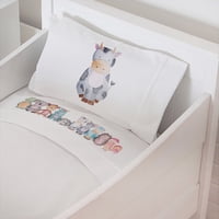 Tuyo Print - Juego De Sábanas Moisés - Colecho Animales Acuarela