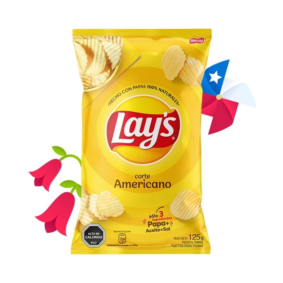 Papas Fritas Lay'S Corte Americano 125 G, 125 g
