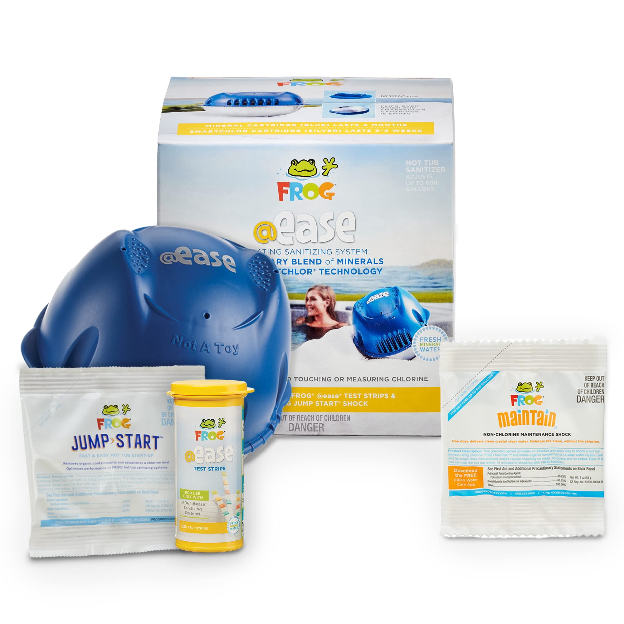 Sistema Desinfectante Frog @ease Para Jacuzzis De Hasta 600 L + Shock