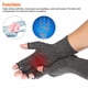 thumbnail image 3 of Guantes de compresión para artritis para mujeres y hombres, antideslizantes, con dedos abiertos, sin dedos, para terapia médica y para el túnel carpiano, para aliviar el dolor articular por artritis y, 3 of 7
