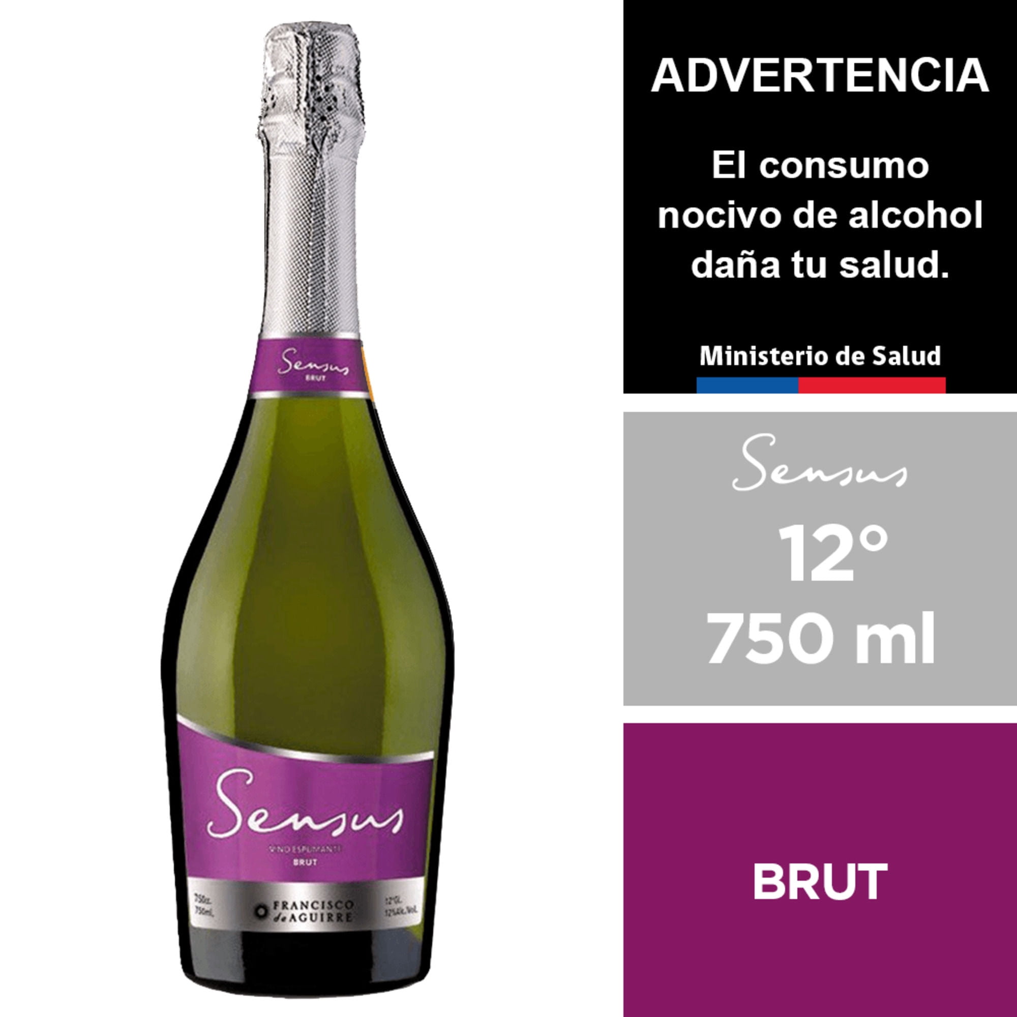 Espumante Brut 12° Botella 750 ml Sensus