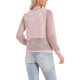 thumbnail image 3 of INSPIRE CHIC Chaqueta de Malla para Mujeres con Cremallera de Manga Larga Chaquetas Ligeras Transparentes con Bolsillos S Rosa, 3 of 6