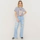 thumbnail image 4 of Polera Mujer Fun Oversize Gris Acid Wash Corona, 4 of 5