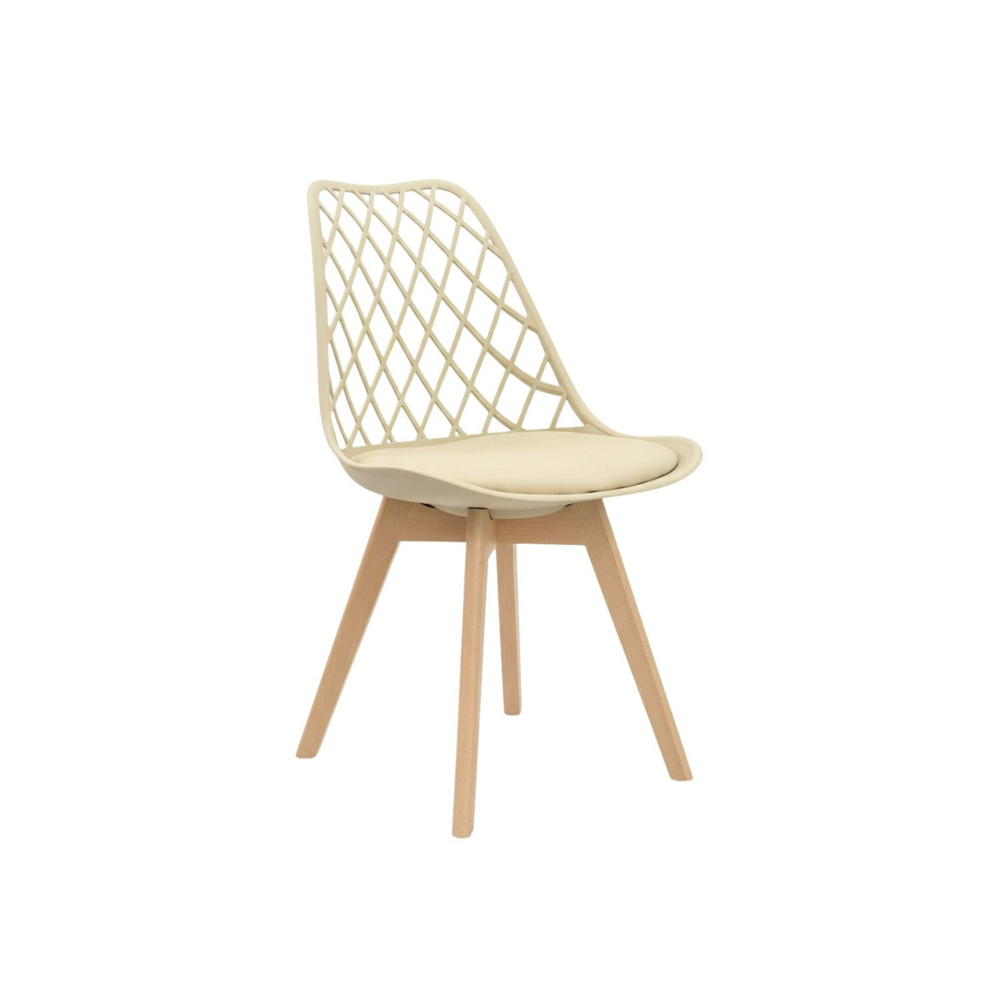 Habita2 Chile - Silla Tulip Acolchada Mesh - Beige