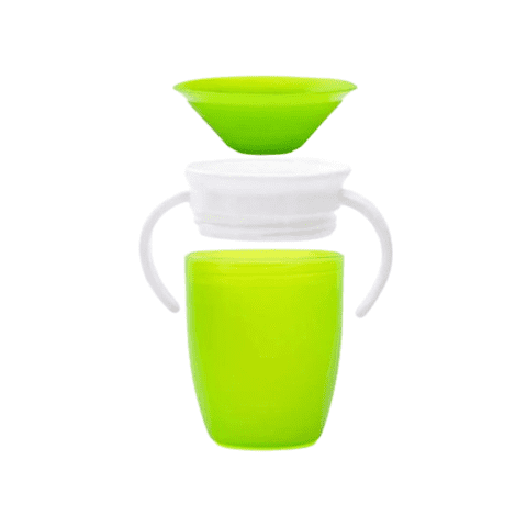 Genérico - Vaso Taza Antiderrame Mágica Para Bebes Y Niños 360° Color Verde