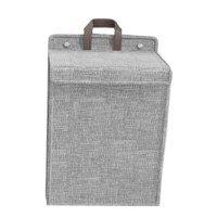Bothyi - Cesta De Lavandería Colgante Plegable Cesta De Almacenamiento Para Colgar En La Pared Para Dormitorio Gris Grande