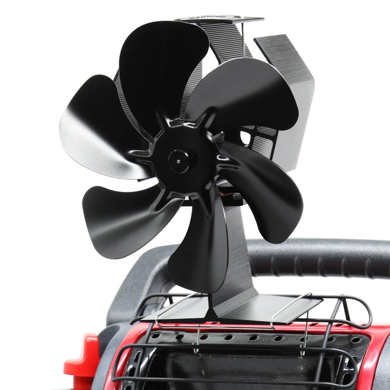 Whicow - Ventilador De Estufa De Aluminio De 6 Aspas Alimentado Por Calor Para Estufa De Leña