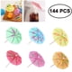 thumbnail image 1 of Sombrillas de papel para cócteles, 144 piezas de papel Decoración de cócteles Palillos de frutas para bebidas, Decoraciones de bebidas para fiestas hawaianas tropicales para fiestas, fiestas, 1 of 8