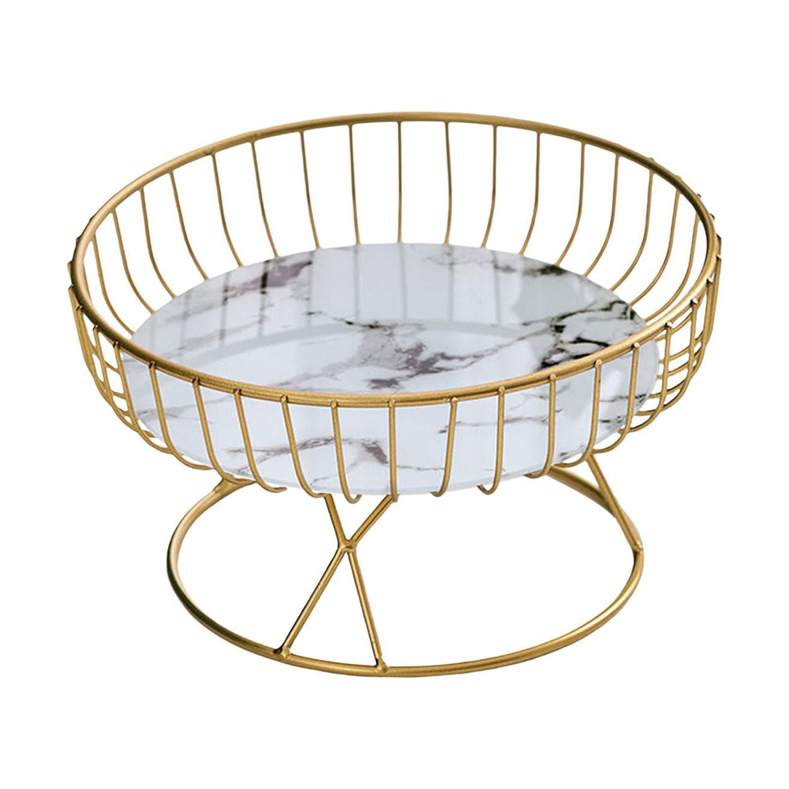 Bothyi - Cesta De Frutas Centro De Mesa Para El Hogar Jardín Mesa De Comedor Sala De Estar Blanco Negro