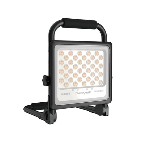 Daumer - Proyector De Area Led Portatil 30W Ip65 Luz Fria