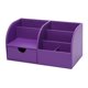 thumbnail image 5 of Decoración de escritorio caja de almacenamiento papelería organizador lápiz portalápiz púrpura, 5 of 5