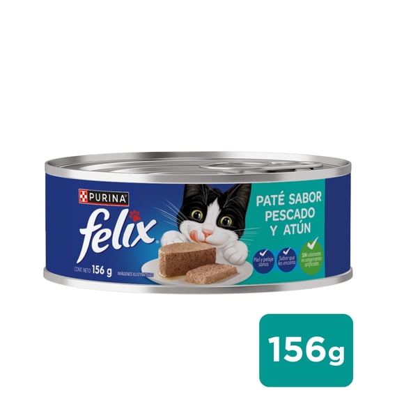 Alimento Húmedo Gato Adulto Sabor Atún Lata, 156 g