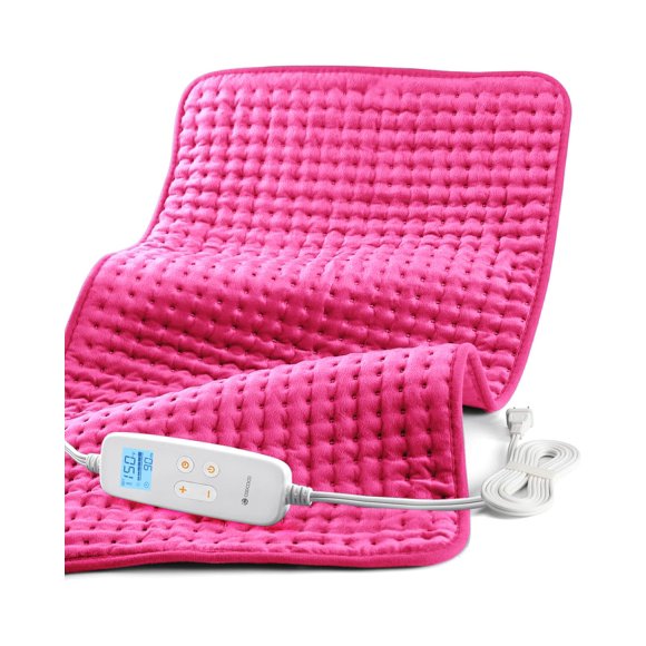 Almohadilla térmica CooCoco FSA Wearables, grande, rosa, para calambres menstruales