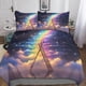 thumbnail image 1 of Juego de funda nórdica Rainbow Stairs, juego de ropa de cama de microfibra 3D de poliéster, funda nórdica colorida con fundas de almohada, juego de 3 piezas, funda nórdica con cremallera., 1 of 3