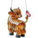 thumbnail image 1 of Atrapasol mariposa vaca highland 20cm estilo vitral colgante ventana animal granja atrapasol regalo amantes vacas, 1 of 5