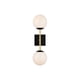 thumbnail image 1 of Aplique de Pared Living District Neri de 2 Luces en Latón Negro, 1 of 9