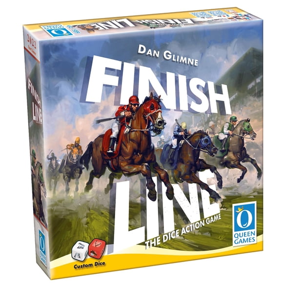 Juego de dados Queen Games Finish Line 20323 para niños y adultos