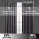 thumbnail image 5 of Cortinas opacas RYB HOME, cortas, color gris, para ventanas pequeñas, 42 x 36, 5 of 9