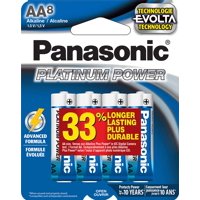 Batería Panasonic Energy Corporation Lr6Xe/8B Platinum Power Aa Alcalina De 1,5 V (Paquete De 8)