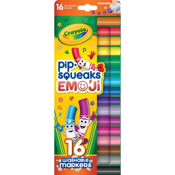 Juego De Rotuladores Emoji Stampers Pip Squeaks Lavables 16 Unidades
