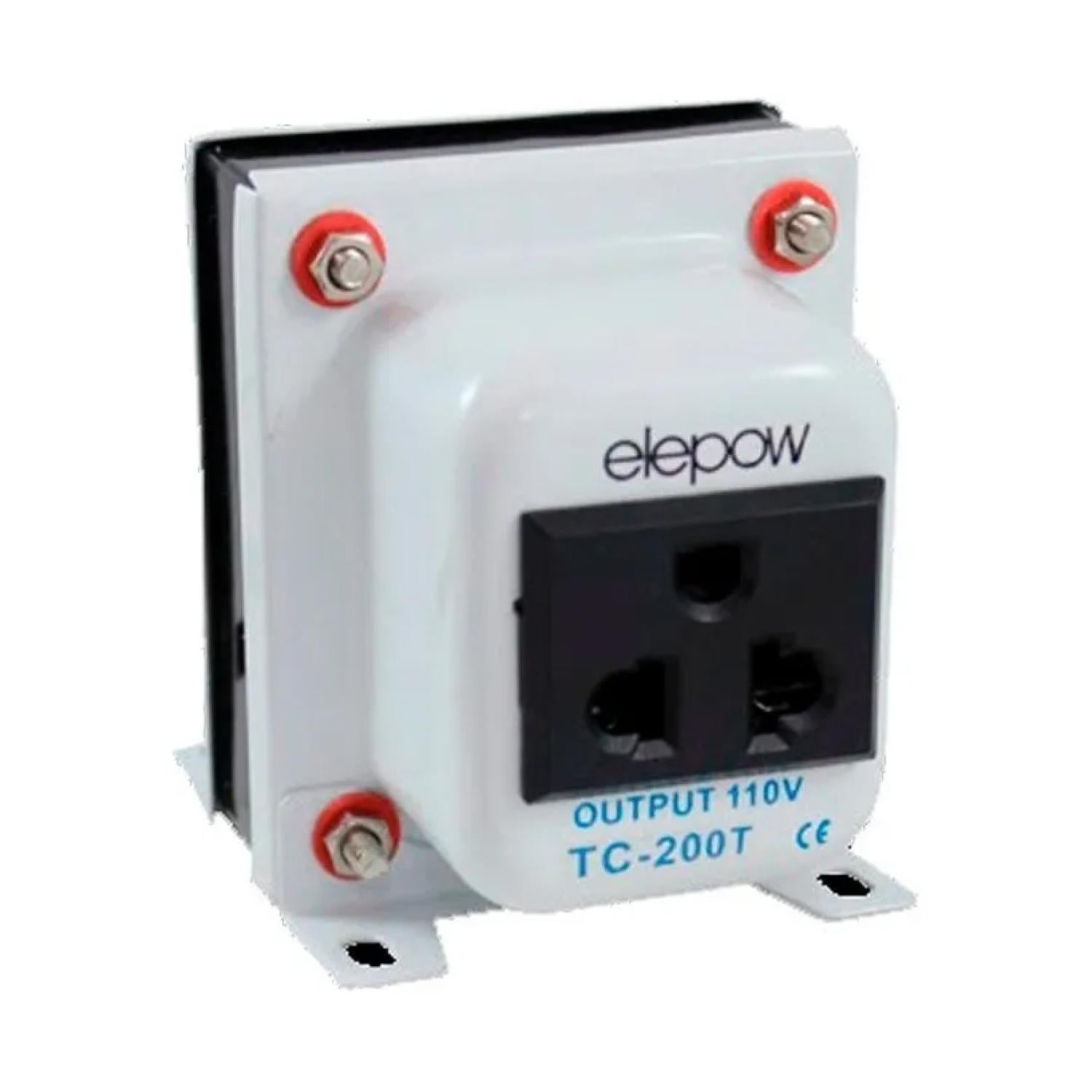 Elepow - Transformador De Electricidad 100w 220v A 110v Blanco