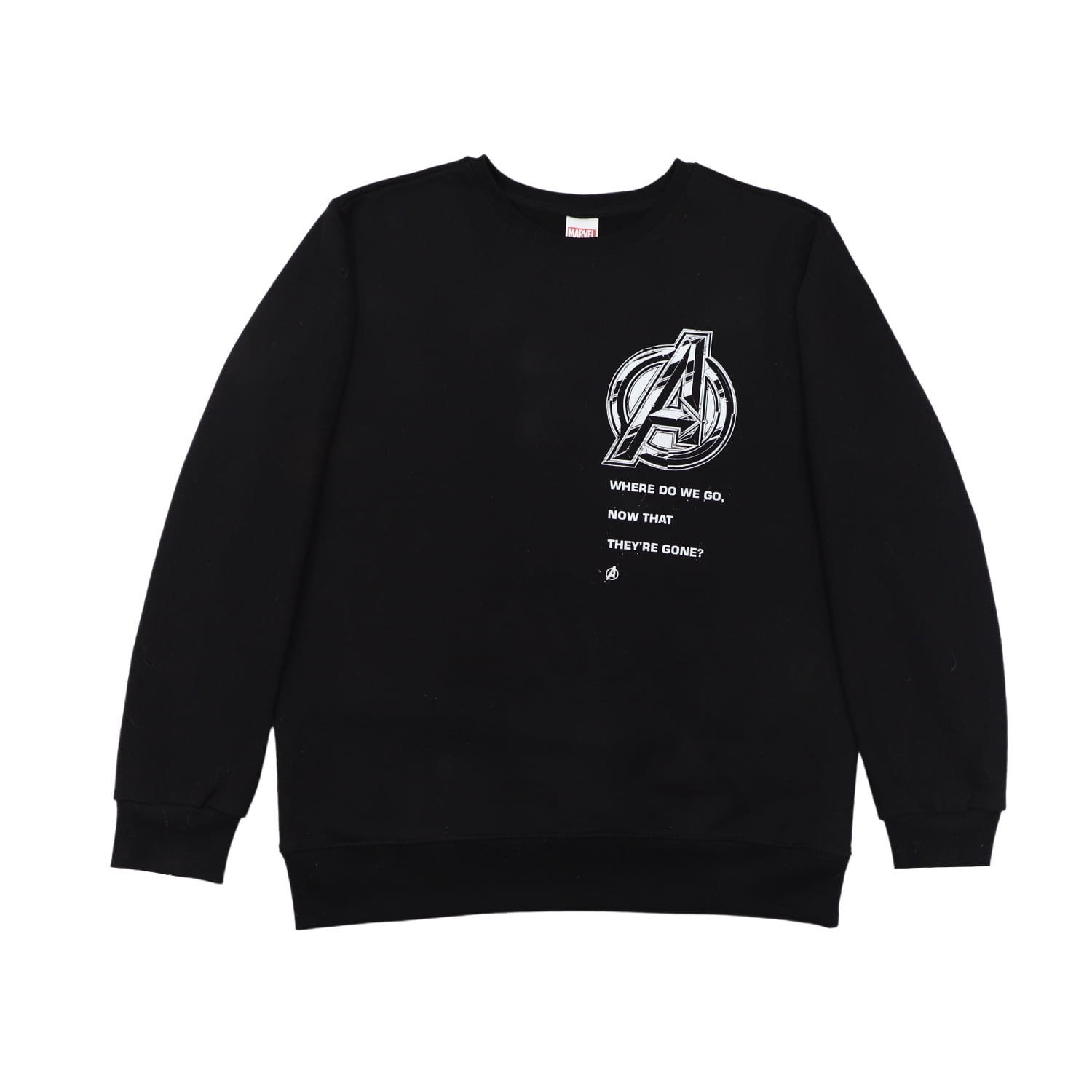 Poleron Hombre Avengers Logo Negro Marvel