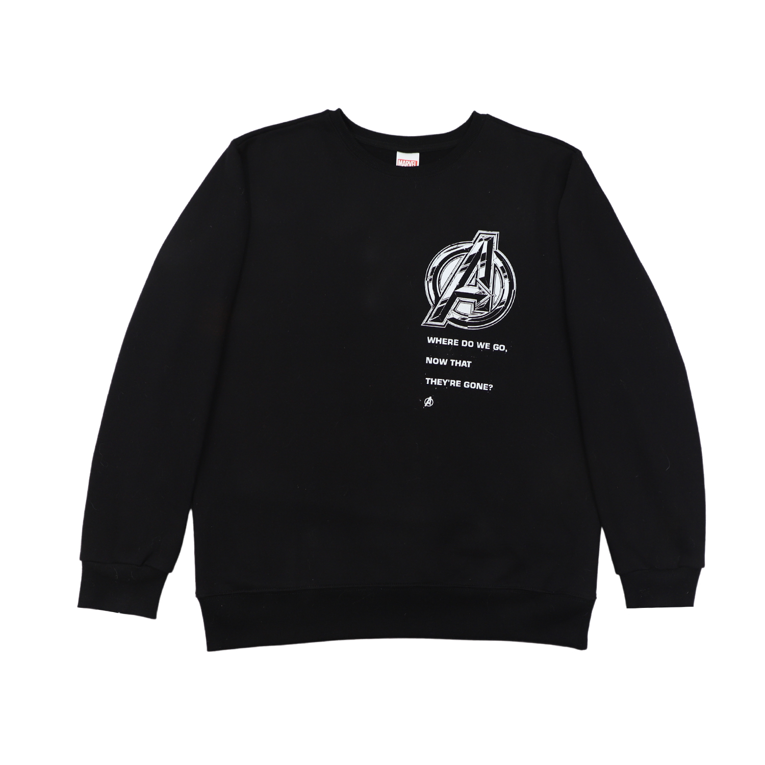 Poleron Hombre Avengers Logo Negro Marvel