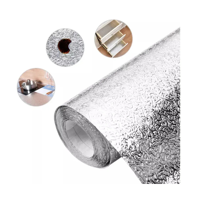 Genérico - Adhesivo De Aluminio Impermeable Para Cocina 3 Metros