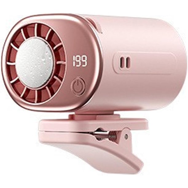 Ventilador clip coche LED 199 velocidades 16°C semi enfriamiento pinza ancha batería 2000mAh