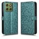 thumbnail image 1 of Funda Cartera Lunares Motorola Moto X70 Air 5G con Tarjetero, Correa y Soporte Verde, 1 of 6