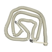 Cable De Teléfono Retráctil Marfil Macrotel De 7,5 Metros