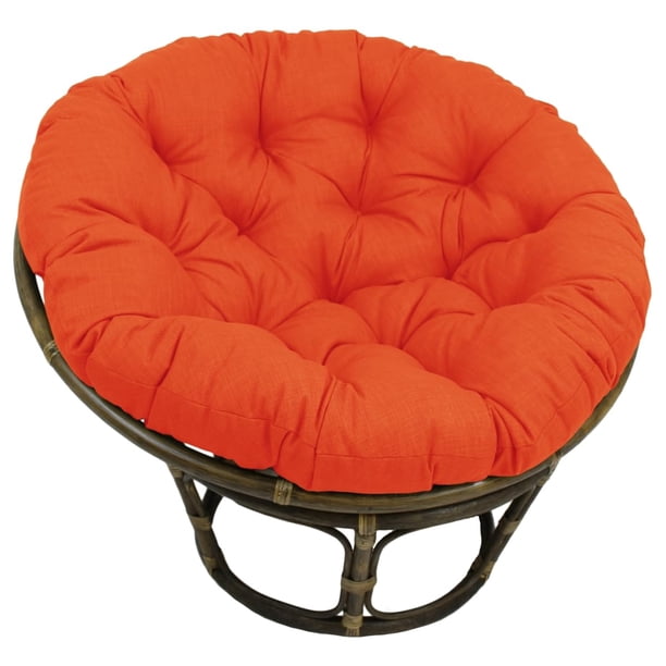 Agujas cortantes Papasan Cushion para interiores y exteriores, 120 cm, color mandarina