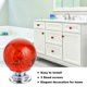 thumbnail image 2 of Tiradores de mueble IEIK redondos de cristal rojo 30 mm, juego de 10 unidades, 2 of 7