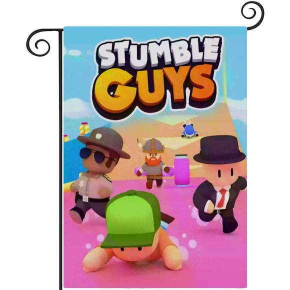 Stumble Guys-bandera de jardín temática. 28CM*45CM