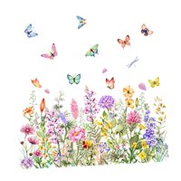 Bothyi - Pegatinas Para Ventana Con Flores De Jardín, Calcomanías Para Ventana Con Flores Para Dormitorio, Oficina Y Vacaciones