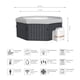 thumbnail image 2 of Hot Tub Armable Tuscany Frame WiFi Para 6 Personas MSpa, 2 of 15