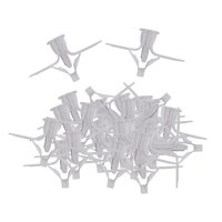 Bothyi - 100X Tapones De Cartón Yeso Tornillos Hardware Anclaje De Paneles De Yeso Para Instalación De Lámparas Blanco