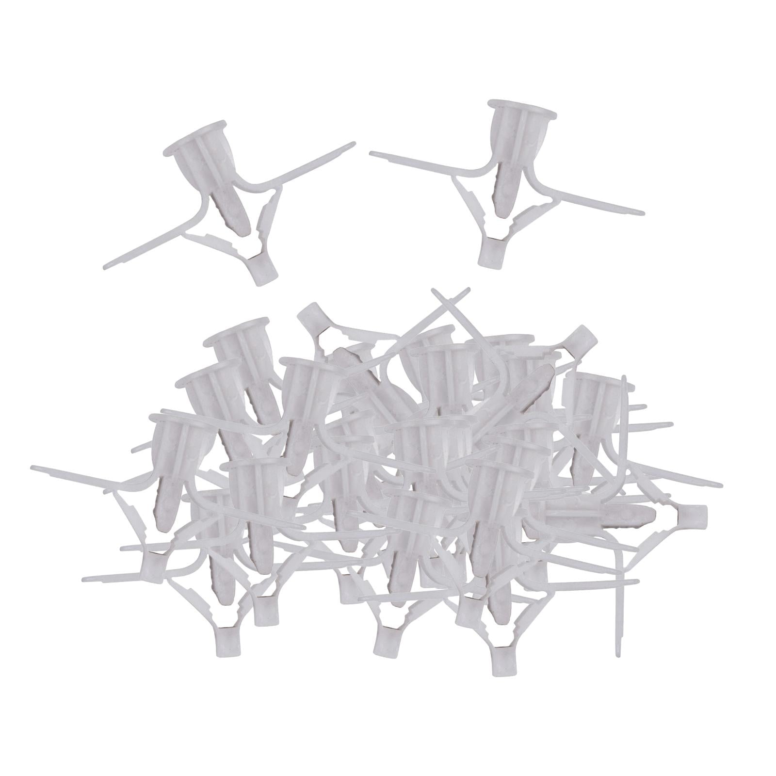 Bothyi - 100x Tapones De Cartón Yeso Tornillos Hardware Anclaje De Paneles De Yeso Para Instalación De Lámparas Blanco