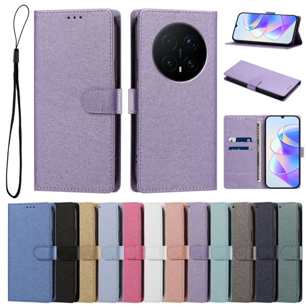 Cartera Protectora para Honor Magic8 Pro con Soporte, Lila