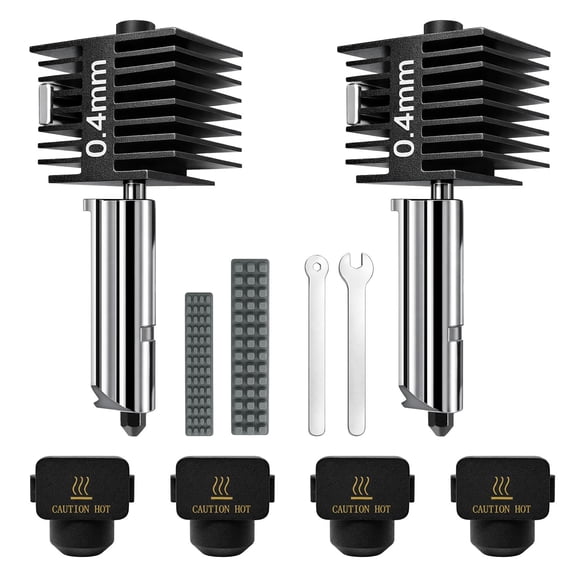 Kit de hotend CreatryLab A1 y A1 Mini con 2 boquillas de acero de 0.4 mm