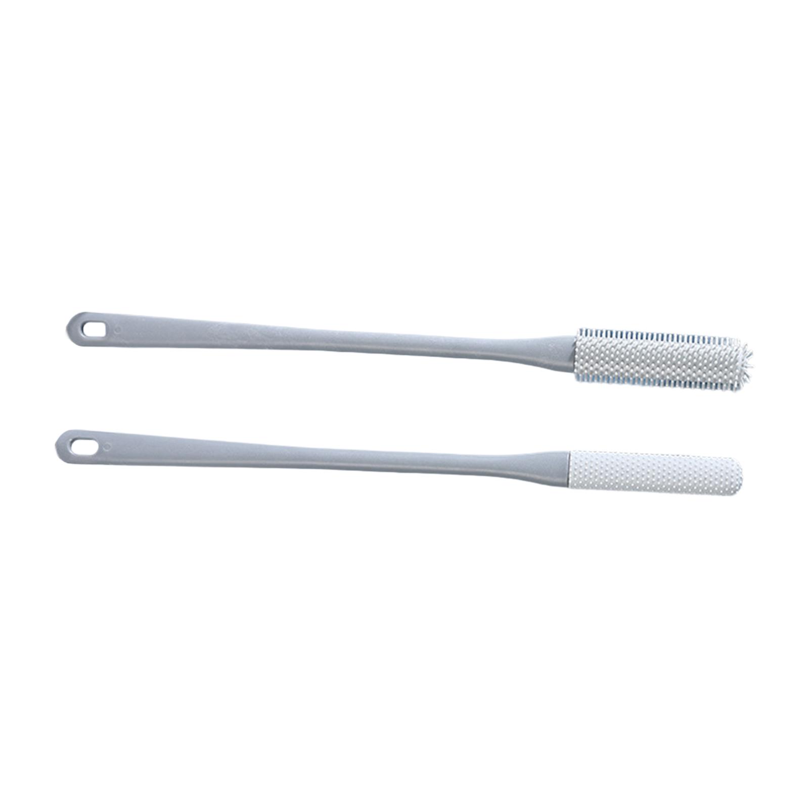 Ioensy - 2 Cepillos De Limpieza Para Dedos De Los Pies, 40 Cm, Para Hombres Y Mujeres, Pies Mayores, Color Gris