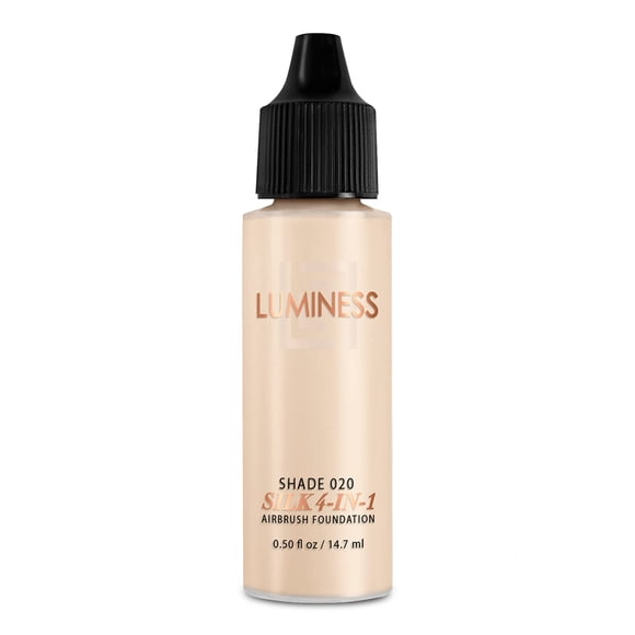 Base de maquillaje Airbrush Luminess Air Silk 4 en 1, tono 020, 15 ml
