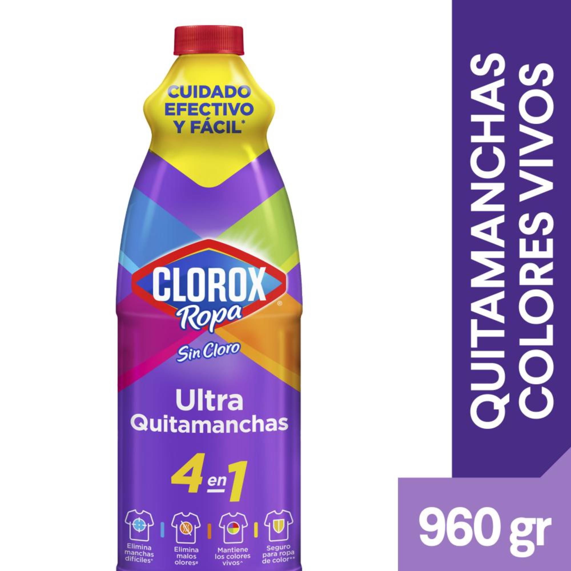 Quitamanchas Líquido Colores Vivos Botella 960 g Clorox